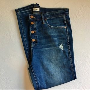 MADEWELL Petite 10” High Rise Skinny Jeans